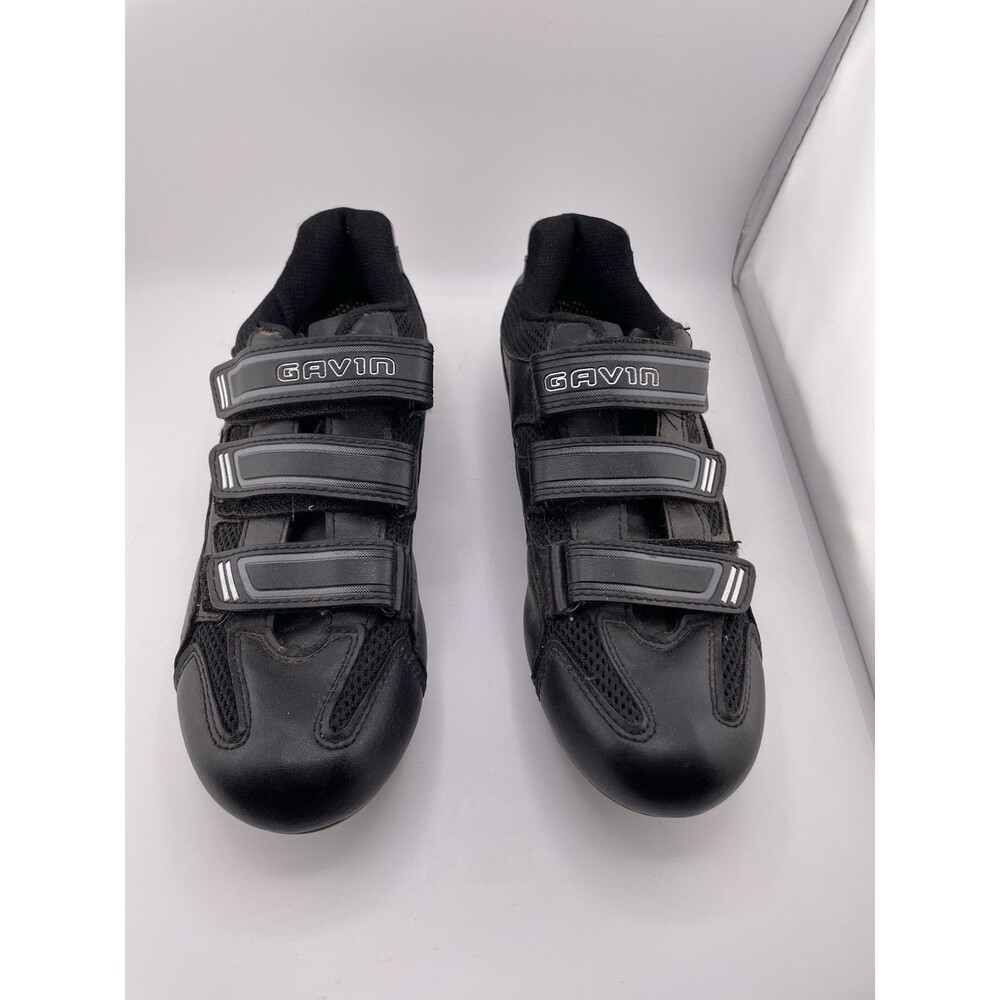 Gavin Cycling Shoes Black Grey Triple Strap Road Mountain Bike Womens Size 7.5